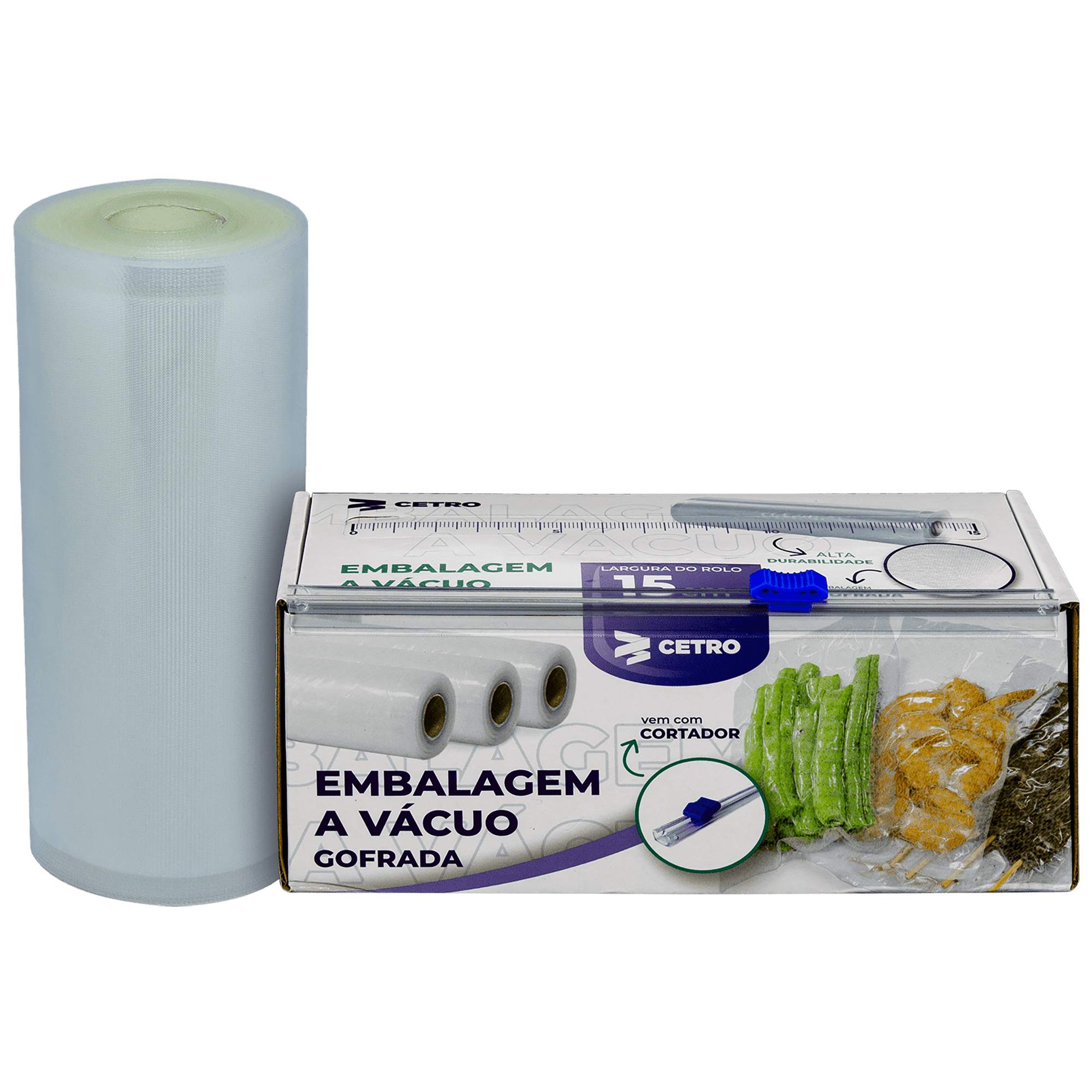 Embalagem-Gofrada-Transparente-em-Rolo-e-Caixa-com-Cortador---15x500cm