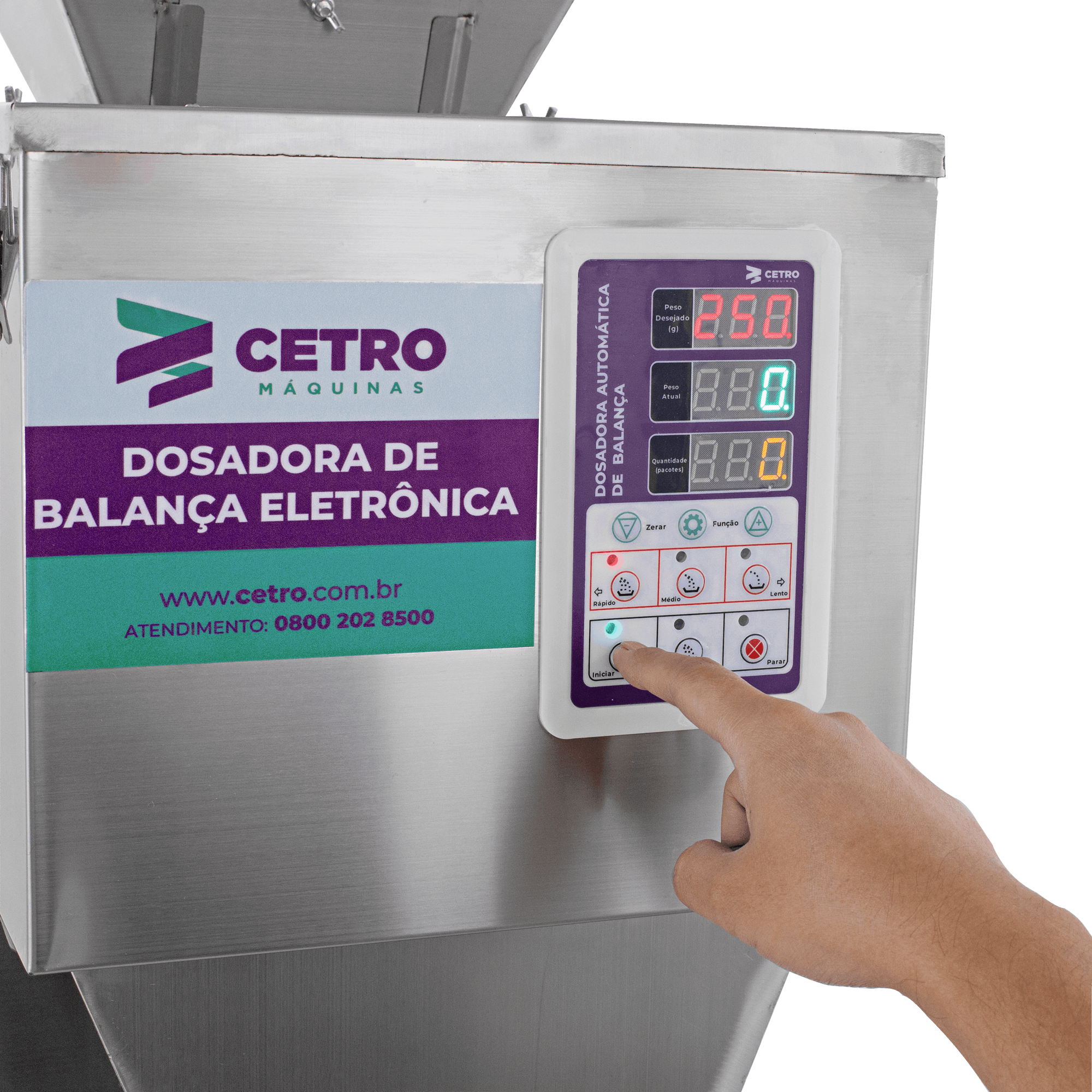 Dosadora-Com-Balanca-Eletronica-10---1000g-CSFM-1000-SS316